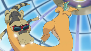 Krokorok usando triturar.