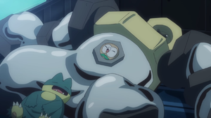 Rowlet durmiendo en Melmetal.
