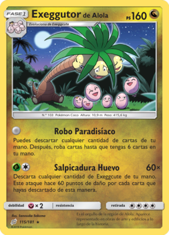 Carta de Exeggutor de Alola