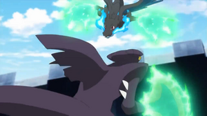 Mega-Garchomp de Remo usando garra dragón.