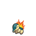 Icono de Cyndaquil en Pokémon Diamante Brillante y Perla Reluciente