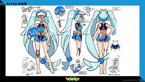 Arte conceptual de Hatsune Miku agua