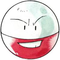Electrode en Pokémon Rojo y Verde.