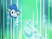 Piplup de Dawn/Maya Rayo Burbujas/Rayo Burbuja.