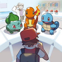 Artwork de el profesor Oak del Día de Pokémon 2022.