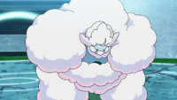 Mega-Altaria de Drasna/Drácena usando carantoña/juego rudo.