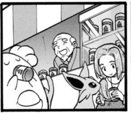 Un Blissey y un Espeon tomando calcio.