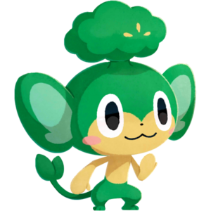 Pansage en Pokémon Café ReMix.