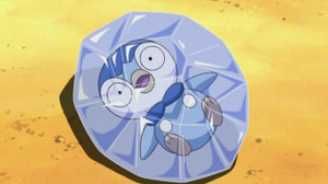 Piplup de Dawn/Piplup de Maya congelado.