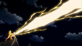 Raikou usando rayo carga.