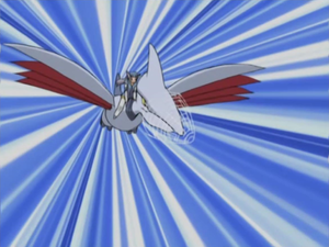 Skarmory usando pico taladro.