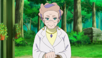 La profesora Magnolia de Galar en el anime.