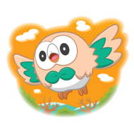 Pegatina Rowlet CD GO.png