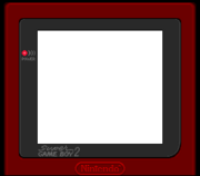 Marco de Super Game Boy 2 rojo oscuro3 6
