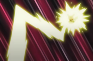 Pikachu usando rayo.