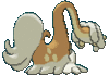 Imagen posterior de Drampa variocolor en Pokémon Sol, Pokémon Luna, Pokémon Ultrasol y Pokémon Ultraluna