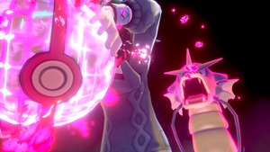 Captura de un Gyarados en una incursión Dinamax.