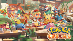 Laia en el artwork de Pokémon Café Mix.