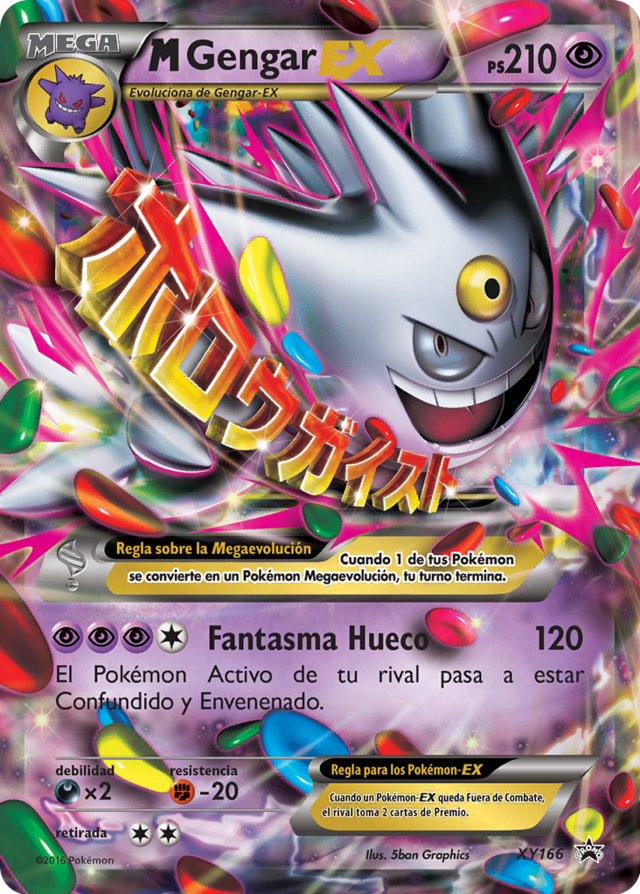 M GengarEX (XY Promo 166 TCG) WikiDex, la enciclopedia Pokémon
