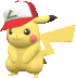 Imagen del Pikachu con gorra original en Pokémon Escarlata y Púrpura