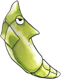 Metapod en Pokémon Rojo y Verde.