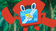 EP961 Oricorio bebiendo el néctar amarillo en la RotomDex.png