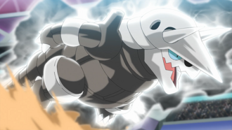 Aggron de Steven/Máximo usando cuerpo pesado.