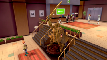 Estatua del Hotel Budew.