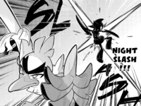 Sirfetch’d usando tajo umbrío.