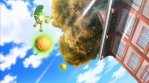 Treecko de Sawyer/Sabino usando Drenadoras.