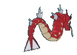Imagen posterior de Gyarados variocolor hembra en Pokémon X, Pokémon Y, Pokémon Rubí Omega, Pokémon Zafiro Alfa, Pokémon Sol, Pokémon Luna, Pokémon Ultrasol y Pokémon Ultraluna