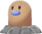 Imagen de Diglett variocolor en Pokémon Espada y Pokémon Escudo