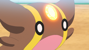Gastrodon de Cynthia/Cintia usando tierra viva.