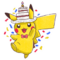 Pegatina Pikachu 6 aniversario 2 GO.png