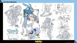 Arte conceptual de Hatsune Miku voladora