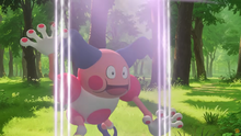 Mr. Mime usando pantalla de luz.