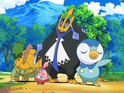 EP572 Piplup, Happiny, Grotle y Empoleon.png