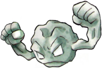 Geodude en Pokémon Rojo y Verde.