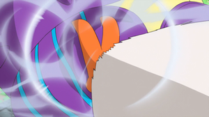Rowlet de Ash usando placaje.