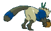 Imagen posterior de Passimian variocolor en Pokémon Sol, Pokémon Luna, Pokémon Ultrasol y Pokémon Ultraluna