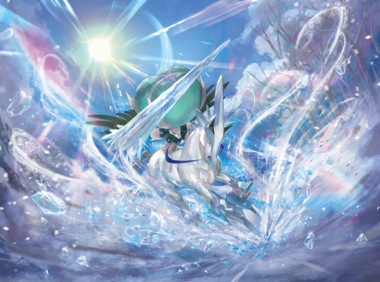 Ilustración de Calyrex Jinete Glacial