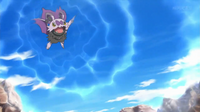Noibat de Ash usando supersónico.