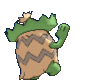 Imagen posterior de Ludicolo macho en Pokémon X, Pokémon Y, Pokémon Rubí Omega, Pokémon Zafiro Alfa, Pokémon Sol, Pokémon Luna, Pokémon Ultrasol y Pokémon Ultraluna
