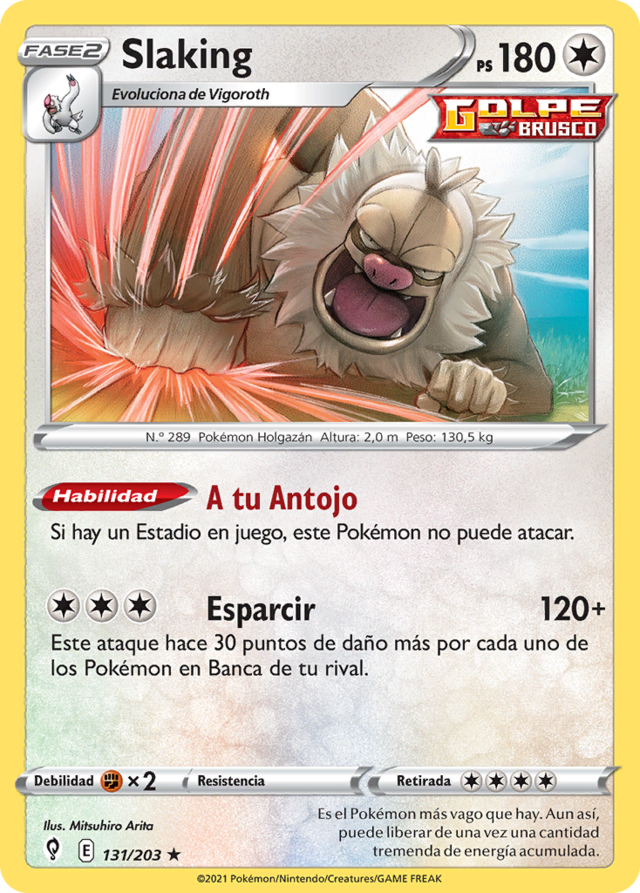 Slaking (Cielos Evolutivos TCG) - WikiDex, la enciclopedia Pokémon