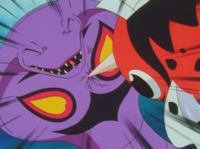 Seaking de las hermanas de Misty usando ataque de cuerno/cornada.
