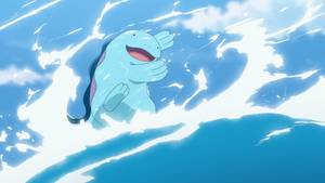 Quagsire de Landon usando Surf.