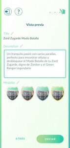 Cuarta parte, visión completa de la configuración antes del envío.