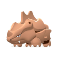 Imagen de Rhyhorn variocolor hembra en Pokémon Diamante Brillante y Pokémon Perla Reluciente