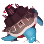 Imagen de Blastoise Gigamax en Pokémon HOME