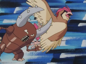 Pinsir del samurai usando Tacleada/Placaje.